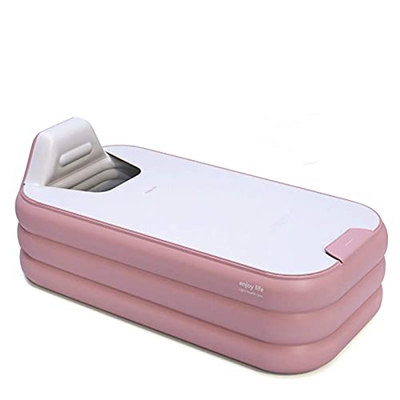 Bañera para adultos con inflado automático y plegable, bañera de hidromasaje para niños, piscina hinchable extraíble, diseño de cremallera flexible pa