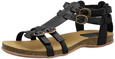 Kickers Ana, Sandalias de Punta Descubierta Mujer, Negro (Noir 8), 37 EU