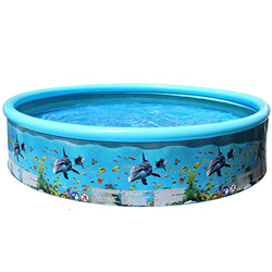 Piscina plegable redonda Piscina de remo de verano al aire libre Suministros para niños Adultos Piscina Patrón de Peces en oferta