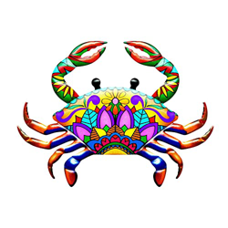 N/A/A Cangrejo de metal para decoración de pared de jardín, baño, océano, arte al aire libre, playa, decoración para el hogar, baño, dormitorio, jardí precio