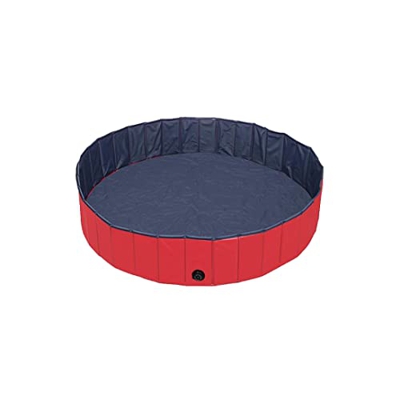 SouiWuzi Piscina para Mascotas, bañera de Mascotas portátil, Piscina al Aire Libre de PVC para Pet Rojo, Piscina de Perro Plegable Piscina Piscina