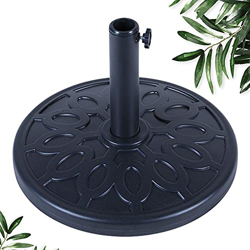 Base para sombrilla, con patrón floral, metal resistente, soporte para muebles de jardín, para paraguas, toldo, cenador, toldo, etc. 12,5 kg precio