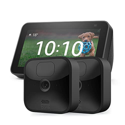 Echo Show 5 (2.ª generación, Antracita) + Blink Outdoor Cámara de seguridad HD (2 cámaras) en oferta