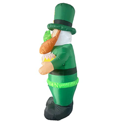 sdfsa Inflable del día de San Patricio - Modelo Luminoso Inflable del Anciano | Blow Up LED Decoración para Exteriores para jardín Familiar, Patio de  precio