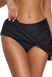 Dolamen Mujer Shorts de baño, Trajes de baño Bañador Deportivo Traje de Baño Bañador de natación Falda Bikini para Mujer Bragas Pantalones Cortos (Lar precio