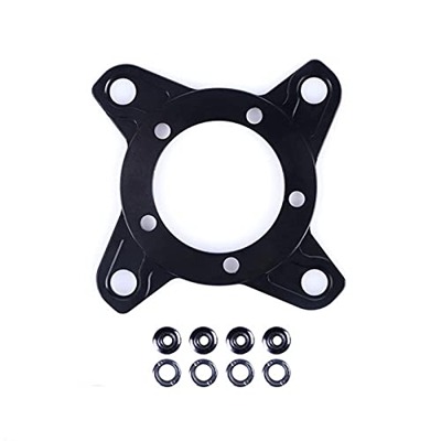 SDFLKAE 104BCD 130BCD Adaptador de anillo de cadena Convertidor de motor eléctrico de bicicleta para Ba-fang BBS01, BBS02, BBSHD (negro)