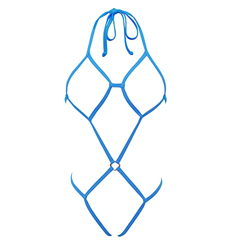 SHERRYLO Extreme String Bikini Spider One Piece Sling Micro Bikinis Slutty Exotic Lingerie Set, Turquesa, Talla Única precio