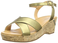 HUSH PUPPIES HW06758-710, Sandalias Mujer, Dorado, 37 EU en oferta