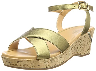 HUSH PUPPIES HW06758-710, Sandalias Mujer, Dorado, 37 EU