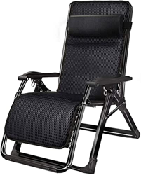 Silla de jardín portátil al aire libre, sillas plegables de cubierta, sillón reclinable reclinable tumbona ajustable para patio al aire libre, camping características