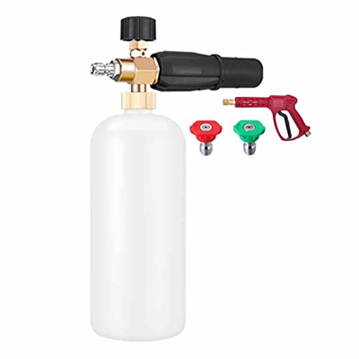Lavadora a presión para mangueras, Lavadora de Alta presión con Espuma, con cañón de Espuma/2 boquillas para Lavadora a presión/Equipado con M22-14 mm