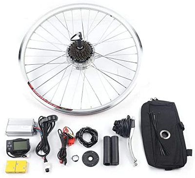 Kit de conversión para bicicleta eléctrica de 28 pulgadas, 36 V, 250 W, motor de buje con pantalla LCD, para bicicleta eléctrica de conversión