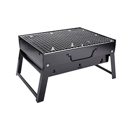 SUQ Barbacoa de Carbón Portátil BBQ, Parrilla de Carbón con Asa Transporte y Pies Plegables, Parrillas Plegables Acero Inoxidable para BBQ, Picnic, Ac en oferta