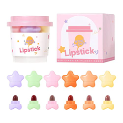 NUSM 6/16 Colors Capsule Lipstick Set, Mini Pill Lipstick Set, Velvety Long Lasting Lipstick, Matte Stars Shaped Lipstick, Gift for Women Girls on Bir características