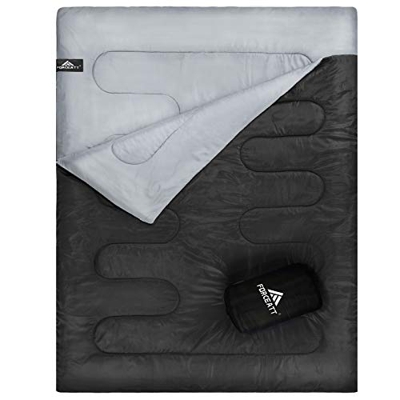 Forceatt Saco de Dormir, Sacos de Dormir Adultos Impermeable para Dos Personas,Adecuado para Clima Cálido y Frío en Todas Las Estaciones,Adecuado Inte