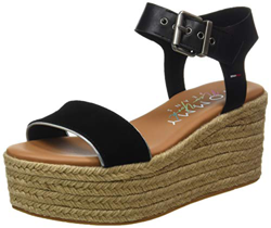 Tommy Jeans Denia 2C1, Sandalias con cua Tipo Alpargatas Mujer, Black, 41 EU características