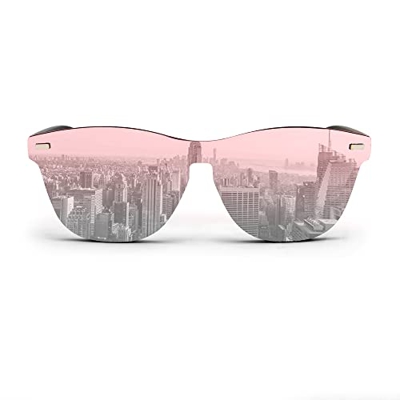 FORAJIDOS Gafas de Sol Polarizadas para Hombre y Mujer con Protección UV400, START Colection (ROSA)