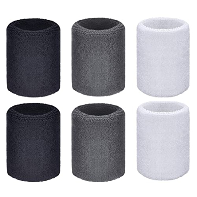 LIUJZZJ 6 Piezas Muñequera Deportiva Pulsera para Fútbol, Baloncesto, Running Deportes Atléticos