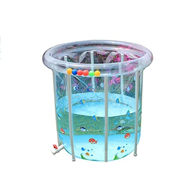 Swimming Pool Foldable Kids Swimming Pool Portable Soaking Bath Eco-Friendly Bathing Tub for Shower Stall for Garden Backyard Blow Up Pool (Size : 80x