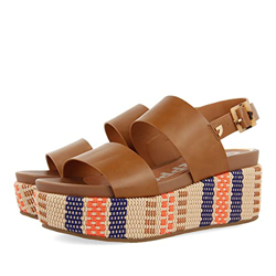 Sandalias marrones de plataforma para mujer COWLEY características