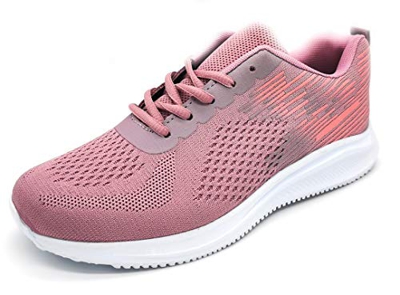 Zapatillas Deportivas para Mujer Transpirables Ligeras de Malla para Correr Caminar Trabajar Rosa Malva 38