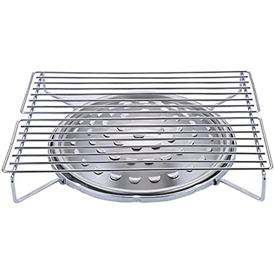 tellaLuna Parrilla de pellets de carbón para parrilla de gas universal plegable