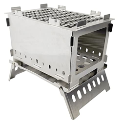 Barbacoa Soporte Portátil Barbacoa Barbacoa Barbacoa Plegable Barbacoa De Carbón De Carbón para Picnic Jardín Terraza Camping Plata, Estufas Al Aire L en oferta