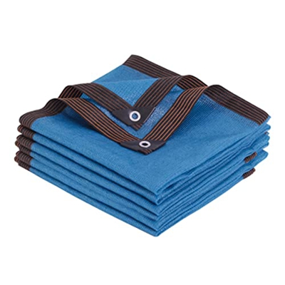 HAI Sombreado Azul Red Wrap-Edge Perforado Sombreado Red Encryption Engrosamiento Piscina Piscina Pasado Patio Courty Coche Techo Sunscreen Net (Size 