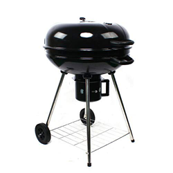 Barbacoa de carbón vegetal, parrilla de bola, barbacoa de carbón de aprox. 58 cm de diámetro, bandeja de cenizas extraíble, parrilla de carbón vegetal precio