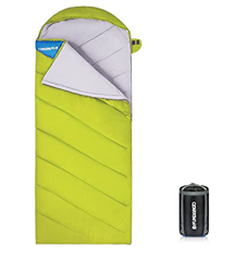 FUNDANGO Saco de Dormir Ligero XL para Camping, Mochilero, Viaje con Saco de Compresión Cálido Saco de Dormir Confort Portátil 3-4 Temporada características