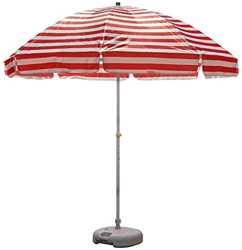 JRZTC Sombrillas de jardín al Aire Libre 8.2ft 270cm Sombrilla de Playa portátil a Rayas, sombrilla de jardín de Tela Oxford con 8 Varillas de Alambre en oferta