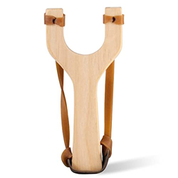 Tirachinas Madera, Catapulta de Madera Aire Libre, Tirachinas de Camping Duradero, Lanzador de Madera Hechas a Mano de Alta Velocidad para Juegos De C en oferta