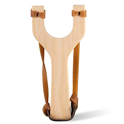 Tirachinas Madera, Catapulta de Madera Aire Libre, Tirachinas de Camping Duradero, Lanzador de Madera Hechas a Mano de Alta Velocidad para Juegos De C