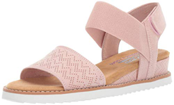 Skechers - Sandalias planas con correas para mujer Desert Kiss-Stretch Quarter, rosa (Blush), 39 EU características