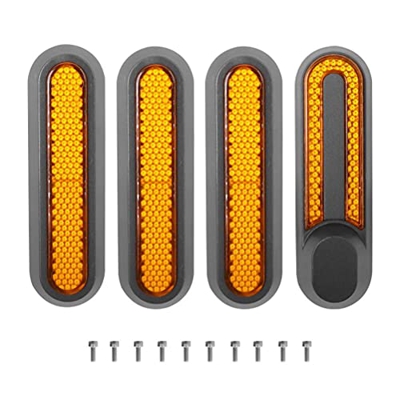 Delaspe Cubiertas Reflectantes para Ruedas traseras Accesorios para Scooter eléctrico con Tornillo Compatible para mi Pro 2 / m365 / 1s