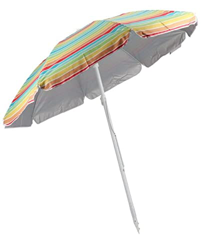 Gerimport Beach parasol Iris 205 x 200 cm aluminio rayas características