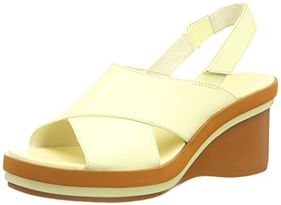 Camper Kyra K200964-007, Wedge Sandal Mujer, Yellow, 42