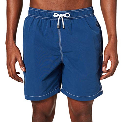 Hackett London Core Solid Volley Bañador, 5seblue Depth, XS para Hombre