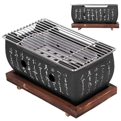 Tenpac Japonés Estufa de Parrilla para Barbacoa, Parrilla de la Barbacoa, Parrilla Yakitori de Carbón Estufa de Barbacoa Portátil Parrilla de Mesacon  en oferta