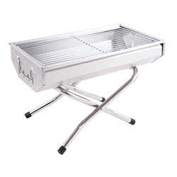 Barbecue Grill Parrilla de carbón Parrilla portátil de Acero Inoxidable Plegable Parrilla de Barbacoa al Aire Libre Barbacoa for Picnic Jardín Viajes  en oferta