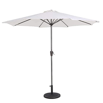 JRZTC Sombrillas de jardín al Aire Libre Sombrillas Sombrilla de Patio de 9 pies Sombrilla de Mesa de jardín al Aire Libre con manivela, Refugio Solar