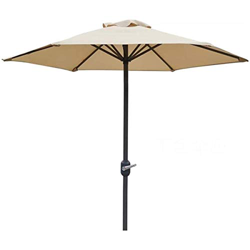 JRZTC Sombrillas de jardín al Aire Libre Sombrillas de jardín de 2 m / 6,5 pies Sombrilla con manivela, Robusta y compacta para Espacios al Aire Libre características