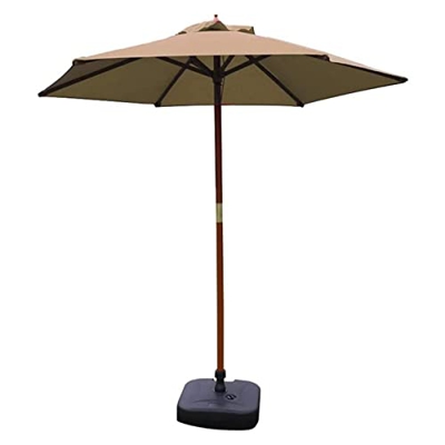 JRZTC Sombrillas para jardín al Aire Libre Sombrillas Sombrilla de Mesa Redonda para Patio de 7 pies Sombrilla para Mercado al Aire Libre, 70% Tela de