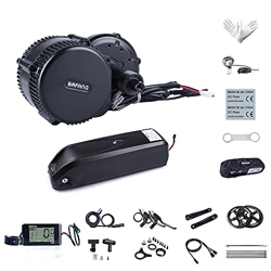 Bafang BBS01B 36V 250W Mediados de Motor Juego de conversión de Bicicletas Bicicleta eléctrica, Opcional 7,8/10/15,6/19,2/21/22,5Ah, Batería Trasera d en oferta