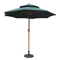 JRZTC Sombrillas de jardín al Aire Libre Sombrillas de 9 pies / 270 cm Sombrilla de Mesa de Patio de jardín con manivela, Refugio Solar UV70 + para te características