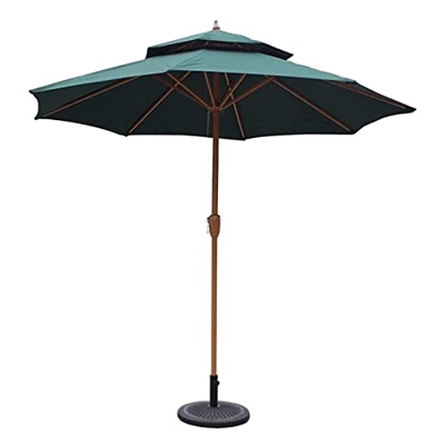JRZTC Sombrillas de jardín al Aire Libre Sombrillas de 9 pies / 270 cm Sombrilla de Mesa de Patio de jardín con manivela, Refugio Solar UV70 + para te