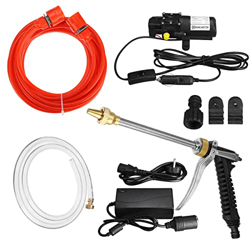 GOZAR 120W 12V 160Psi De Alta Presión Coche Lavadora De Riego Herramientas Bomba De Agua Autocebante De Diafragma en oferta
