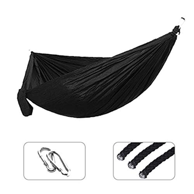 YSSDZYYMXD Una Sola Hamaca Doble Adulto Mochila Al Aire Libre Viaje Camping Survival Survival Cama para Dormir El Espesor Portátil con 2 Cuerdas 2 Mos