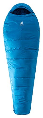 deuter Orbit 0° Saco de Dormir de Fibra sintética, Unisex-Adult, Bay-Steel, Regular