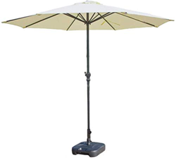 JRZTC Sombrillas de jardín al Aire Libre Sombrillas de 9 pies para Patio/jardín con manivela, Patio al Aire Libre, Mercado de Eventos comerciales de P en oferta